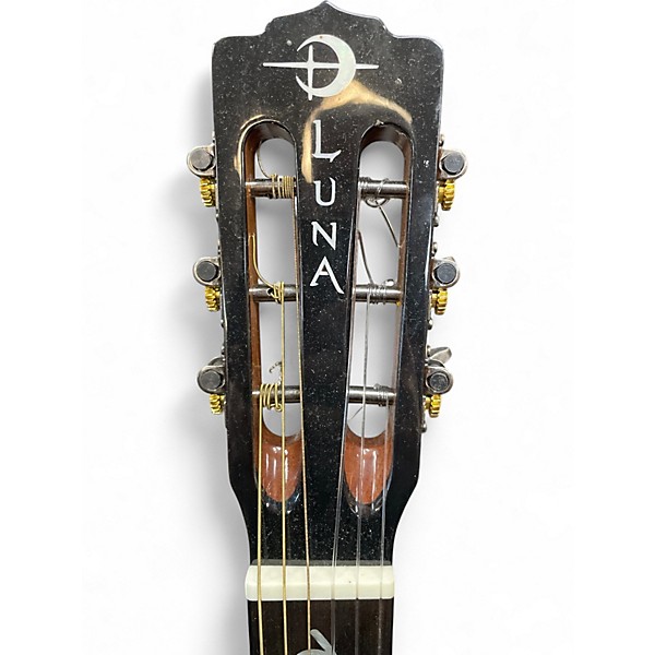 Used Luna VINEYARD KOA NYL E KOA Classical Acoustic Electric Guitar