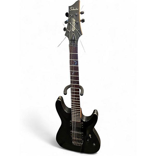 Used Schecter Guitar Research Diamond Series PT Black Solid Body Electric Guitar