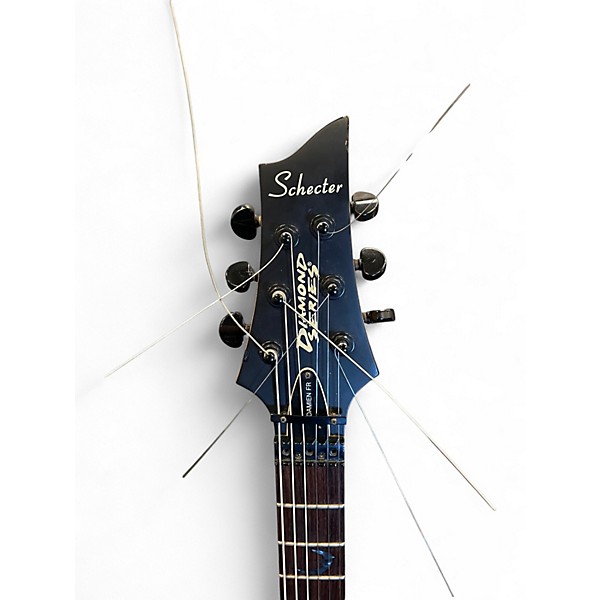 Used Schecter Guitar Research Diamond Series PT Black Solid Body Electric Guitar