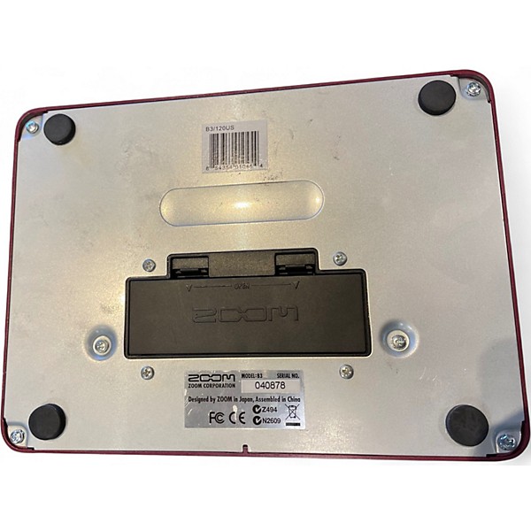 Used Zoom B3 Bass FX And Amp Simulator Bass Effect Pedal