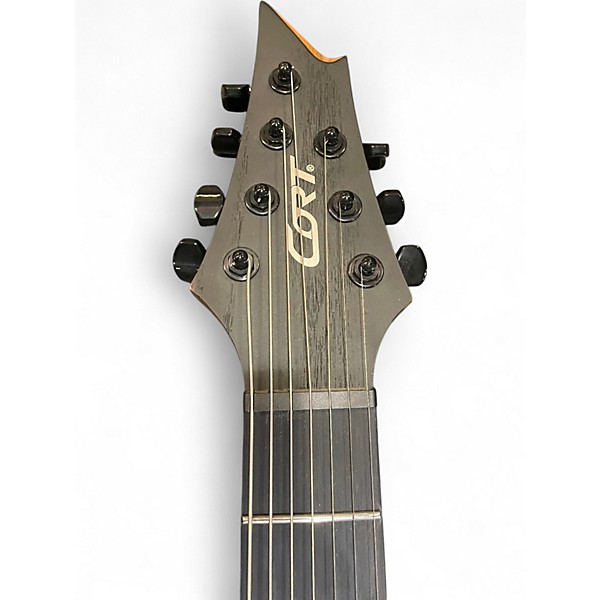 Used Cort KX707 EVERTUNE 7-STRING Black Onyx Solid Body Electric Guitar