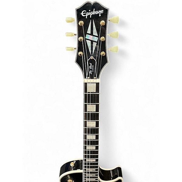 Used Epiphone Les Paul Custom P90 Black Solid Body Electric Guitar
