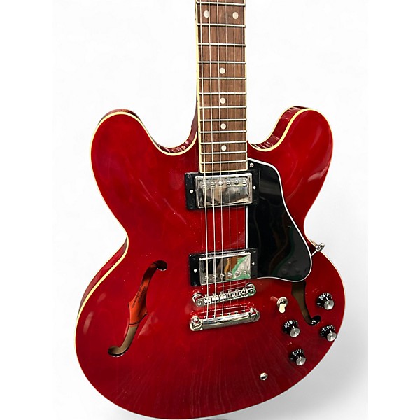 Used Epiphone ES335 Candy Apple Red Hollow Body Electric Guitar