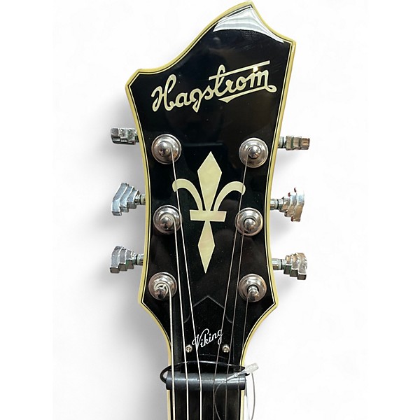 Used Hagstrom Viking Limited-Edition Aged Sky Blue Hollow Body Electric Guitar