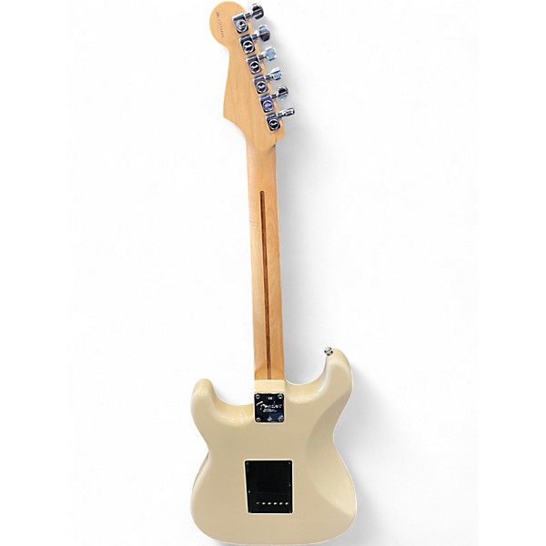 Used Fender American Standard Stratocaster Olympic White Solid Body Electric Guitar