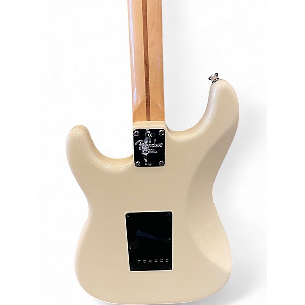 Used Fender American Standard Stratocaster Olympic White Solid Body Electric Guitar