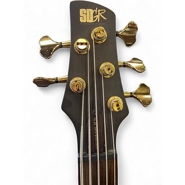 Used Ibanez SR1205E 5 String Vintage Natural Electric Bass Guitar