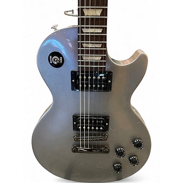 Used Gibson mod shop les paul studio Silver Sparkle Solid Body Electric Guitar
