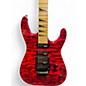 Used Jackson JS34Q Dinky Transparent Red Solid Body Electric Guitar