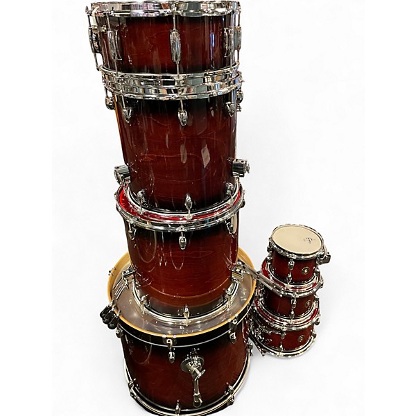 Used Gretsch 7 Piece CATALINA MAPLE DEEP CHERRY BURST Drum Kit