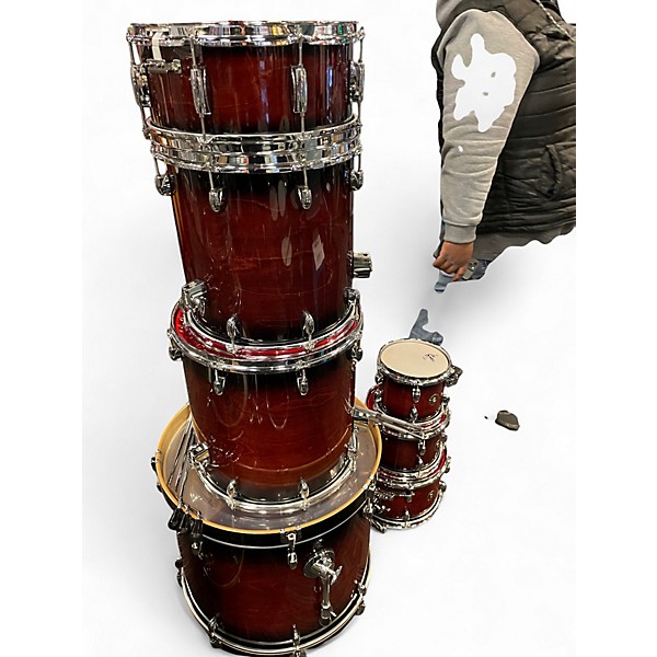 Used Gretsch 7 Piece CATALINA MAPLE DEEP CHERRY BURST Drum Kit