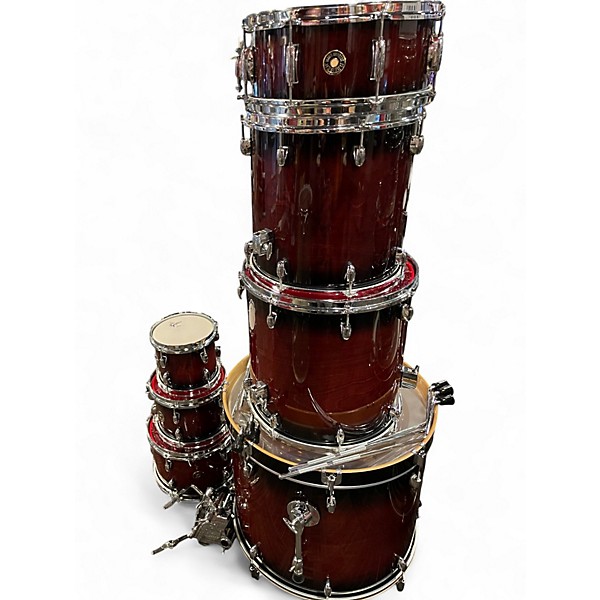 Used Gretsch 7 Piece CATALINA MAPLE DEEP CHERRY BURST Drum Kit
