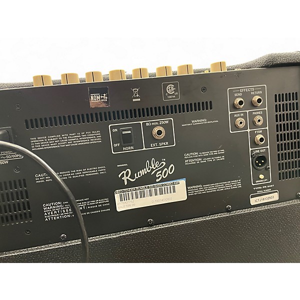 Used Fender RUMBLE 500 Bass Combo Amp