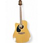 Used Takamine EG340C Left Handed Natural Acoustic Electric Guitar thumbnail