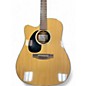 Used Takamine EG340C Left Handed Natural Acoustic Electric Guitar