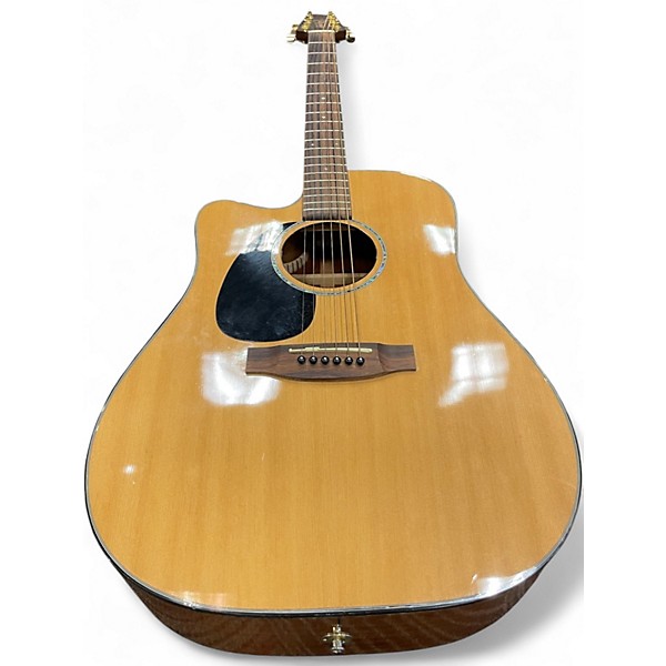 Used Takamine EG340C Left Handed Natural Acoustic Electric Guitar