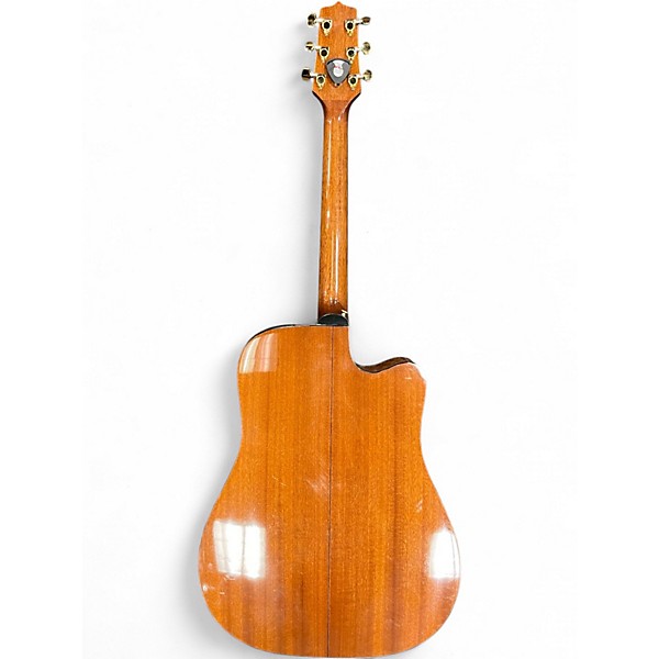 Used Takamine EG340C Left Handed Natural Acoustic Electric Guitar