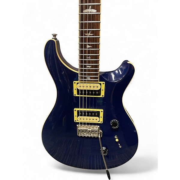 Used Prs Se Standard 24 Blue Solid Body Electric Guitar