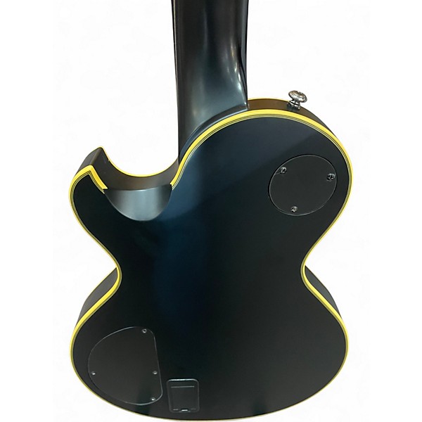 Used Schecter Guitar Research Blackjack ATX Single Cut Ebony Solid Body Electric Guitar