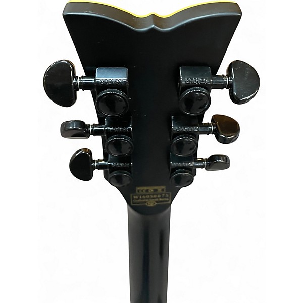 Used Schecter Guitar Research Blackjack ATX Single Cut Ebony Solid Body Electric Guitar