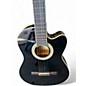 Used Lucero LCT250CE Black Classical Acoustic Electric Guitar