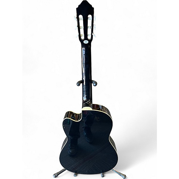 Used Lucero LCT250CE Black Classical Acoustic Electric Guitar