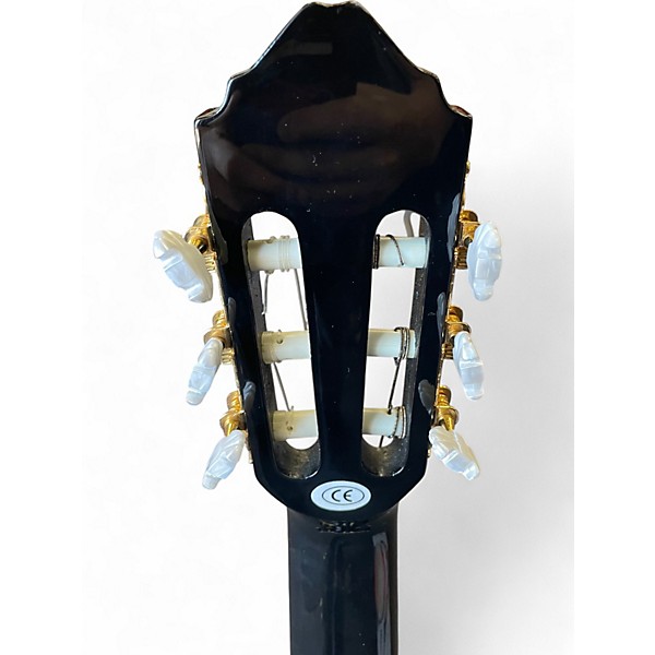 Used Lucero LCT250CE Black Classical Acoustic Electric Guitar