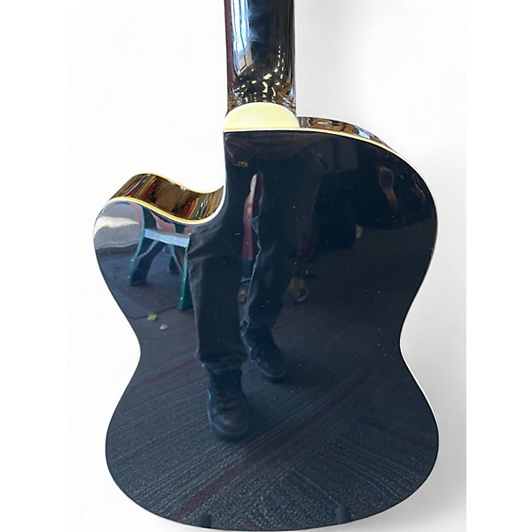 Used Lucero LCT250CE Black Classical Acoustic Electric Guitar