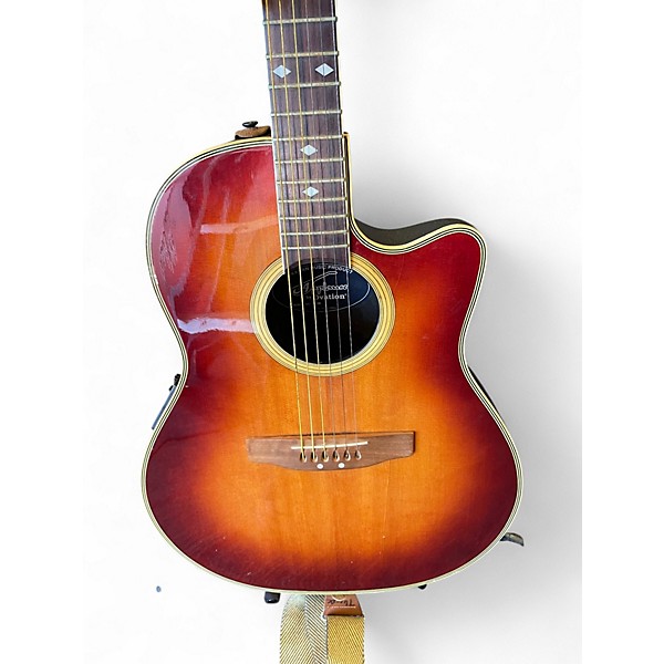 Used Ovation Applause AE38 Sunburst Acoustic Guitar