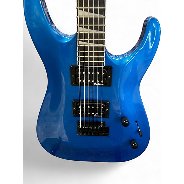 Used 2024 Jackson JS22 Dinky Metallic Blue Solid Body Electric Guitar