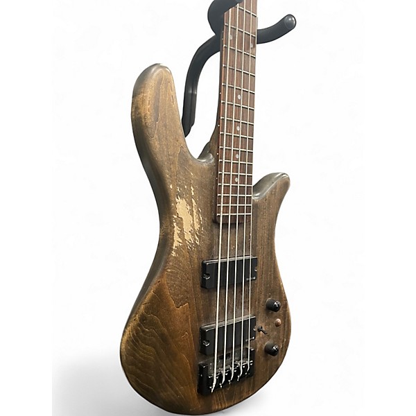 Used Spector 5 STRING Natural Electric Bass Guitar