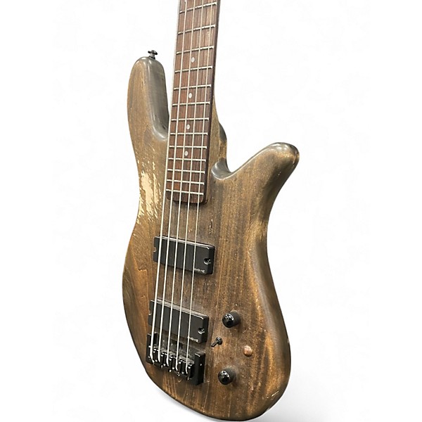Used Spector 5 STRING Natural Electric Bass Guitar