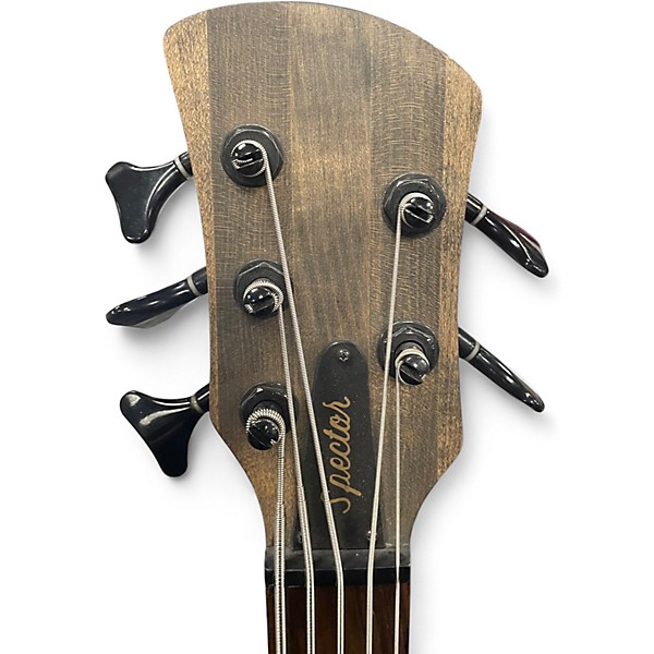 Used Spector 5 STRING Natural Electric Bass Guitar