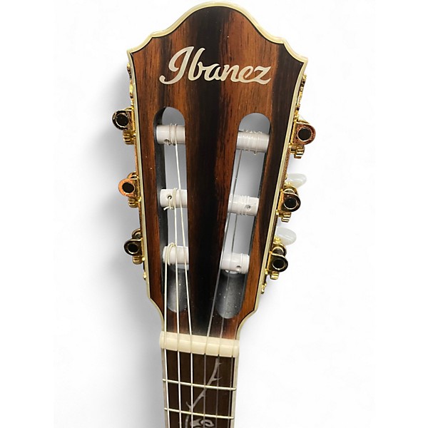 Used Ibanez TOD10N Black Flat Classical Acoustic Electric Guitar