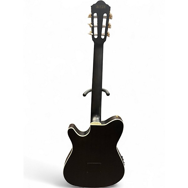 Used Ibanez TOD10N Black Flat Classical Acoustic Electric Guitar