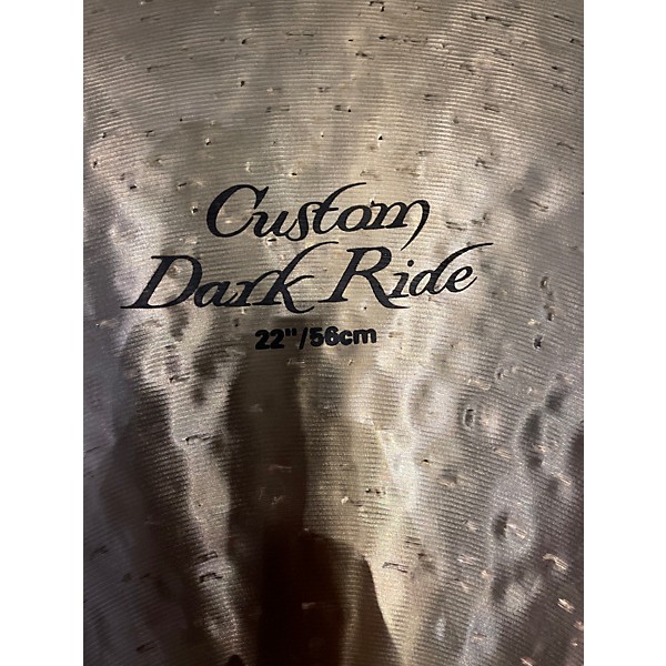 Used Zildjian  22in K CUSTOM DARK RIDE Cymbal