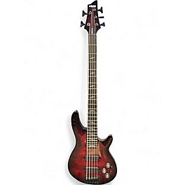Used Schecter Guitar Research Omen Elite Dark Cherry Burst Electric Bass Guitar
