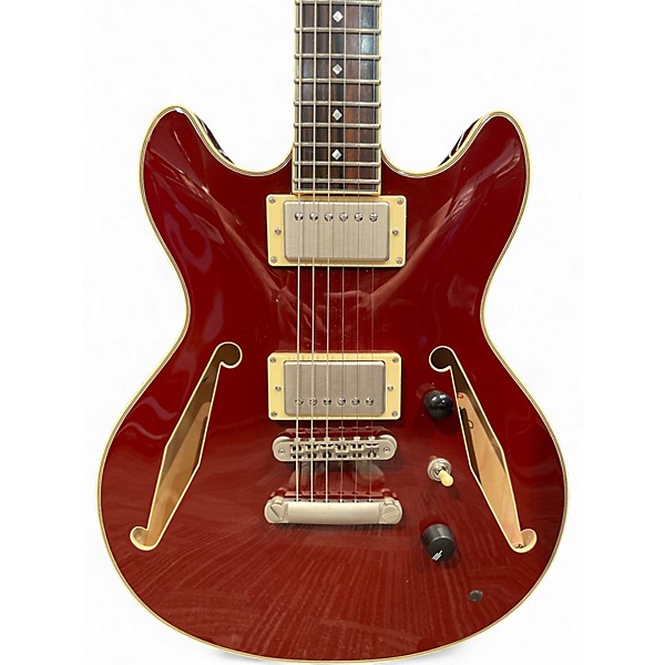 Used D'Angelico Excel Mini DC Tour Wine Red Hollow Body Electric Guitar