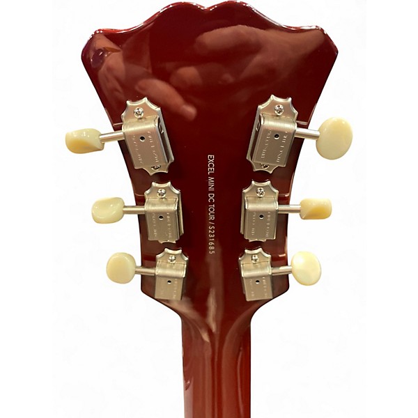 Used D'Angelico Excel Mini DC Tour Wine Red Hollow Body Electric Guitar