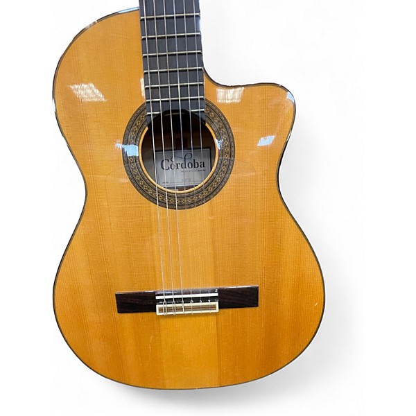 Used Cordoba 55FCE Thinbody Flamenco Natural Classical Acoustic Electric Guitar