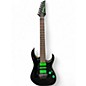 Used Ibanez Premium Universe 7-String Black/Green Solid Body Electric Guitar thumbnail