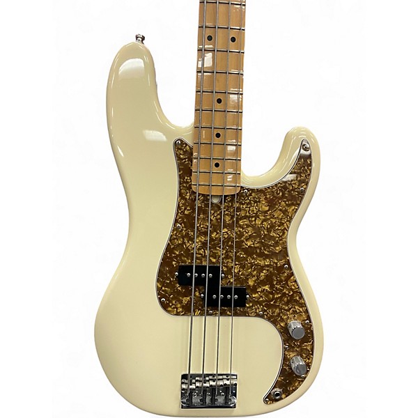 Used Fender American Professional Precision Bass Olympic White Electric Bass Guitar