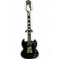 Used Epiphone Custom SG Black Solid Body Electric Guitar thumbnail