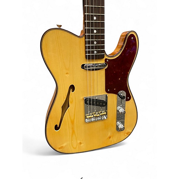 Used 2022 Fender Custom Shop LTD KNOTTY PINE THINLINE TELECASTER Natural Hollow Body Electric Guitar