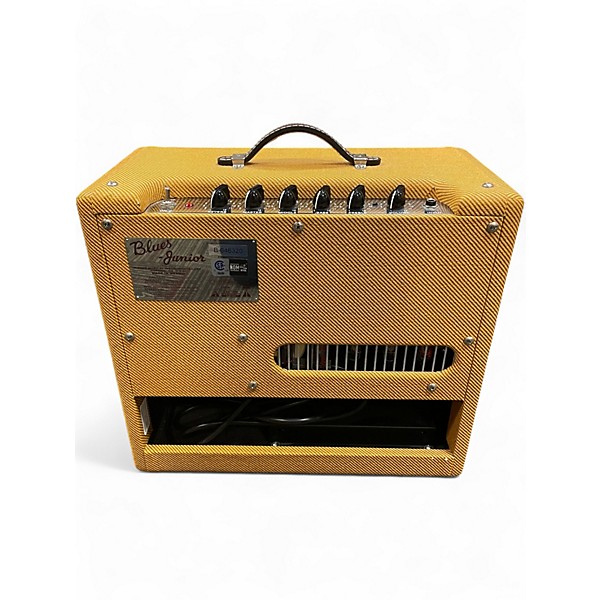 Used Fender Blues Junior Lacquered Tweed Tube Guitar Combo Amp
