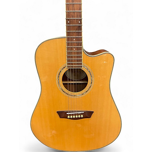 Used Washburn WCD18CE Natural Acoustic Electric Guitar