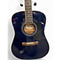 Used Washburn D-11/TBL Navy blue Acoustic Electric Guitar