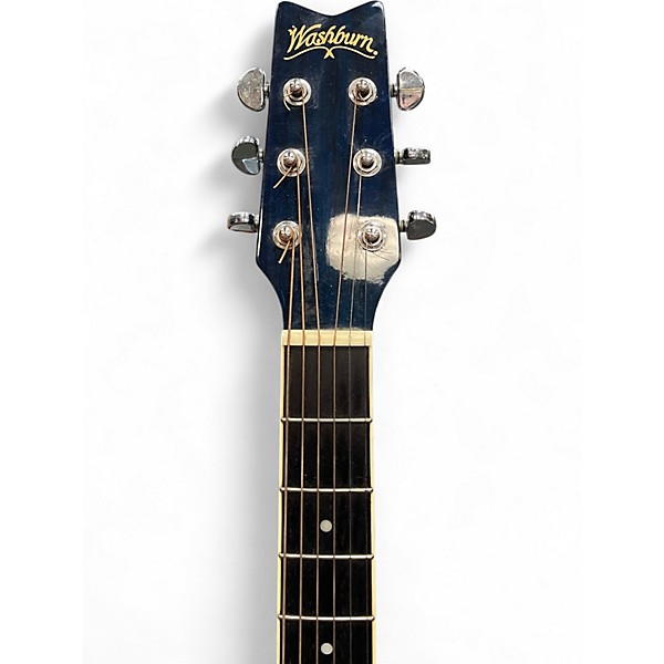 Used Washburn D-11/TBL Navy blue Acoustic Electric Guitar