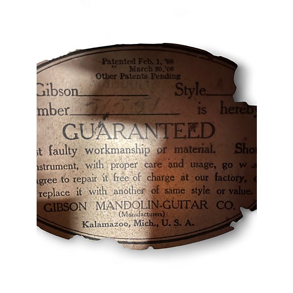Vintage 1940s Gibson A Style Natural Mandolin