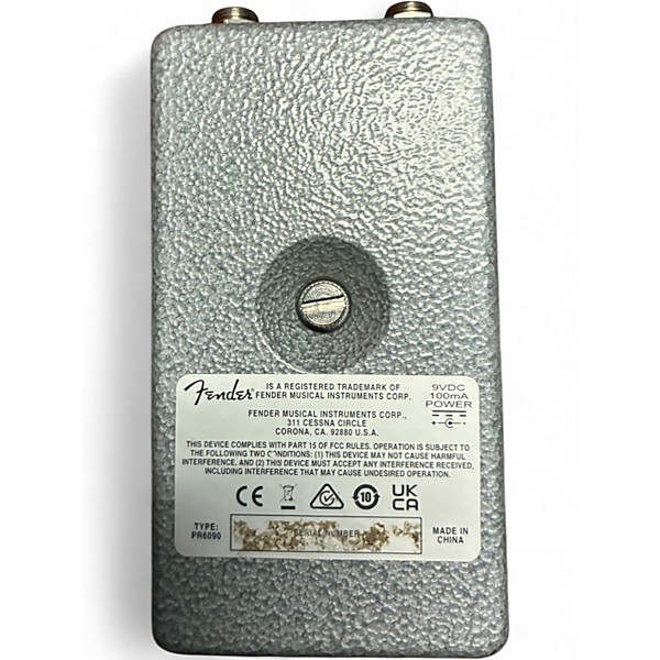 Used Fender Hammertone Reverb Effect Pedal